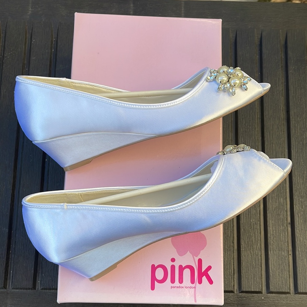 New - Pink Paradox London - Frosting - White Wedding Shoes - Size 8 - Picture 11 of 16